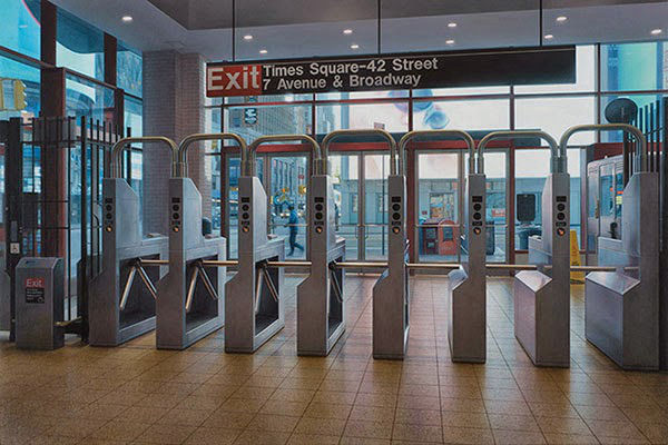 超現實畫作：比相機拍攝更真實的紐約地鐵--置頂表情