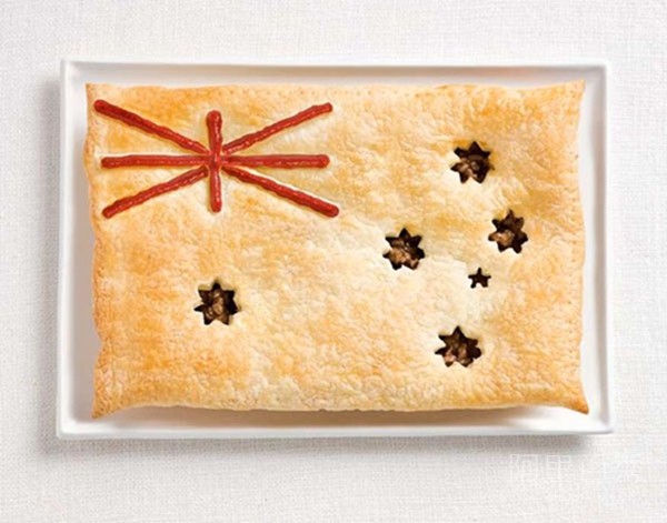 用食物組成的各國國旗 邊學(xué)知識(shí)邊享美味--置頂表情