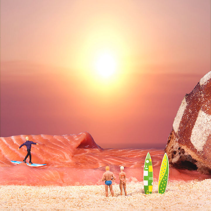 微距攝影的食物和人偶，每個(gè)都是不同的故事--置頂表情