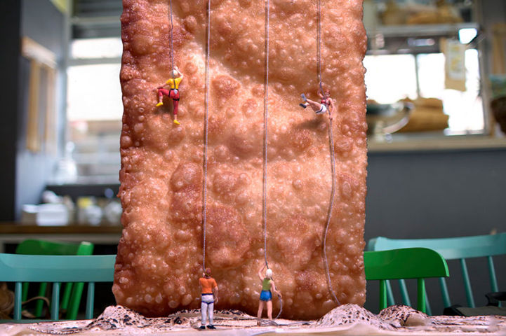 微距攝影的食物和人偶，每個(gè)都是不同的故事--置頂表情